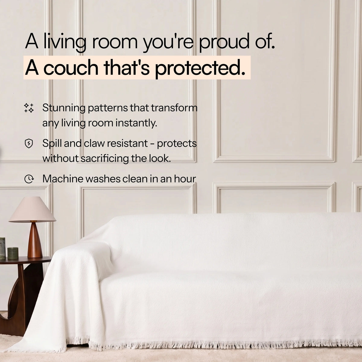 The Couch Throw Protector - Boucle