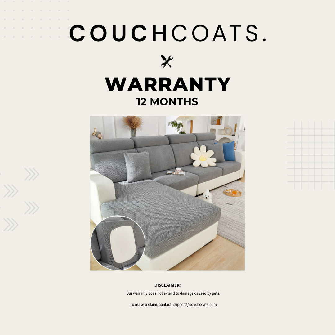 12 Month Warranty couchcoats