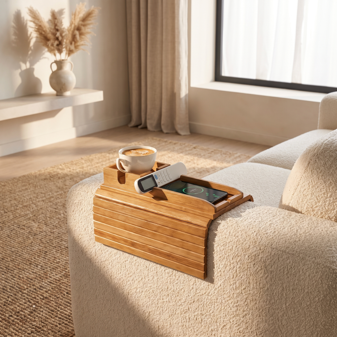 The Arm Rest Tray - Bamboo