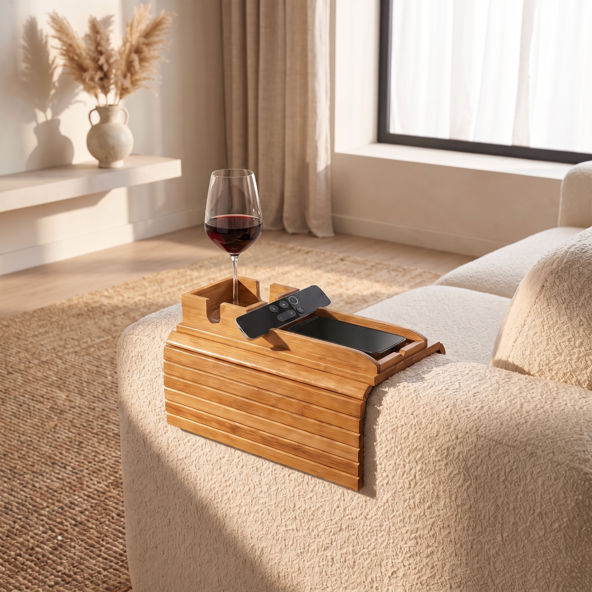 The Arm Rest Tray - Bamboo
